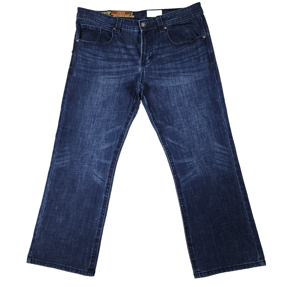 NWT TK Axel Slim Boot Jeans Mens 40x32 Dark Wash